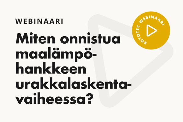 Webinaari: Varmista maalämpöhankkeen onnistuminen ja tuotot